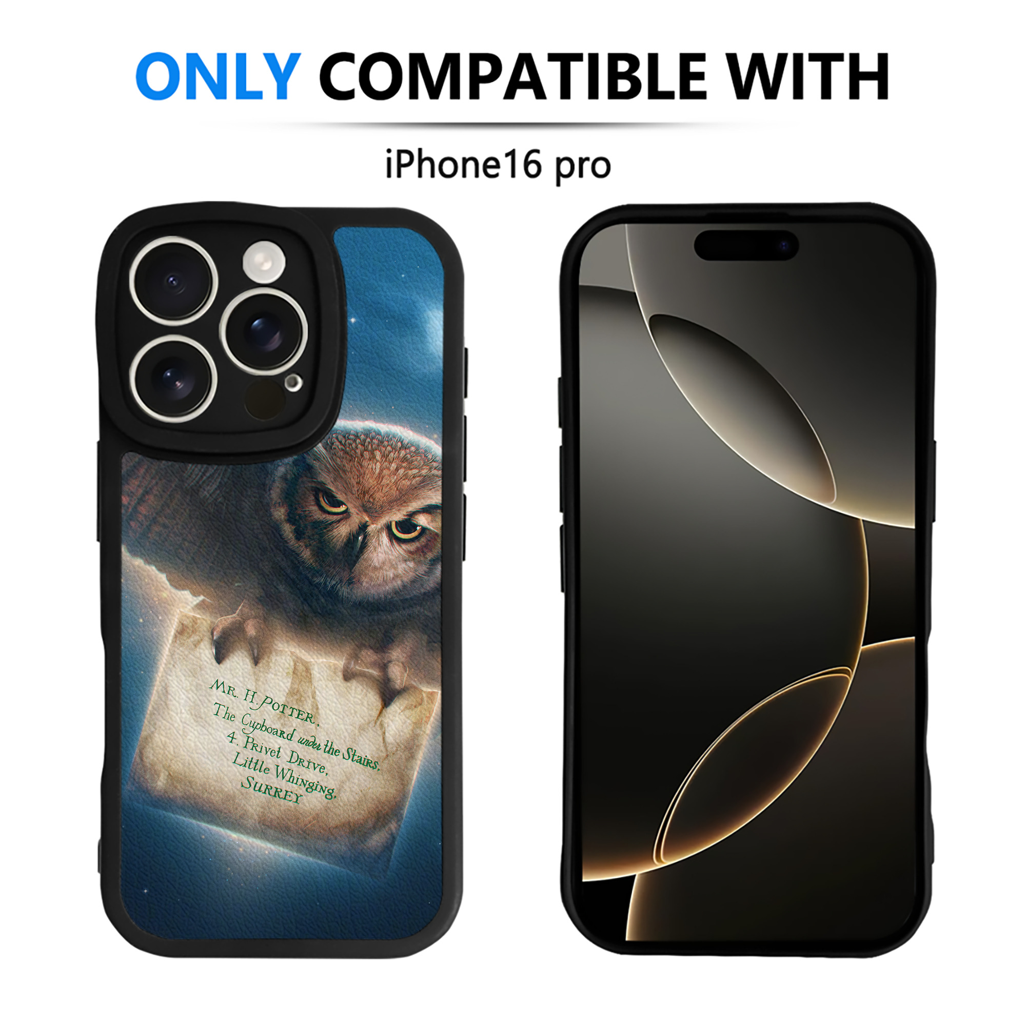 （画像用） Harry Potter ハリー・ポッターシリーズ 【iPhone 16シリーズ対応】シリコンスマホケース（レザー調） 材質：シリコン